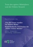 bokomslag "Van den seven vroeden van binnen Rome" - - Niederländische Versversion der "Sieben weisen Meister"