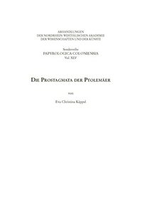 bokomslag Die Prostagmata Der Ptolemäer