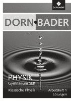 bokomslag Dorn / Bader Physik SII 1. Lösungen zum Arbeitsheft- Ausgabe 2011