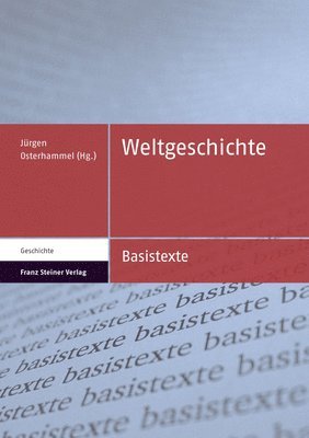 Jurgen Osterhammel - Weltgeschichte, Häftad