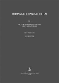 bokomslag Birmanische Handschriften: Teil 9: Die Katalognummern 1598-1894