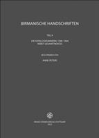 Birmanische Handschriften: Teil 9: Die Katalognummern 1598-1894 1