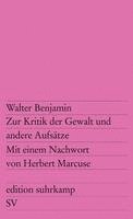 bokomslag Zur Kritik der Gewalt und andere Aufsätze