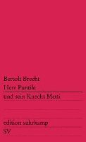 bokomslag Herr Puntila und sein Knecht Matti