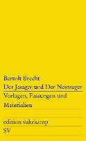 bokomslag Der Jasager und Der Neinsager