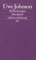 Uwe Johnson - Mutmassungen über Jakob, Häftad