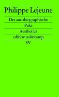 Philippe Lejeune - Der autobiographische Pakt, Häftad