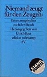 Ulrich Baer - 'Niemand zeugt für den Zeugen', Häftad. Tillgänglighet: Lägg i varukorg