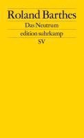 Roland Barthes, Eric Marty - Das Neutrum, Häftad