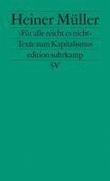 Heiner Müller, Clemens Pornschlegel, Helen Müller - »Für alle reicht es nicht«, Häftad