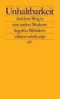 Ingolfur Blühdorn - Unhaltbarkeit, Häftad