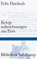 bokomslag Kriegsaufzeichnungen aus Paris