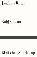Joachim Ritter - Subjektivität, Häftad