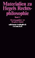 bokomslag Materialien zu Hegels Rechtsphilosophie. Band 2