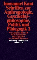 Schriften zur Anthropologie II, Geschichtsphilosophie, Politik und Pädagogik. Register zur Werkausgabe 1