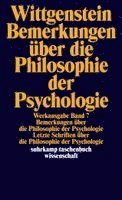 Ludwig Wittgenstein, Gertrude E. M. Anscombe, Georg Henrik von Wright, Heikki Nyman - Bemerkungen über die Philosophie der Psychologie, Häftad