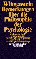 Bemerkungen über die Philosophie der Psychologie 1