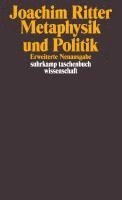Joachim Ritter - Metaphysik und Politik, Häftad