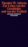 Theodor W. Adorno, Rolf Tiedemann - Zur Lehre von der Geschichte und von der Freiheit, Häftad