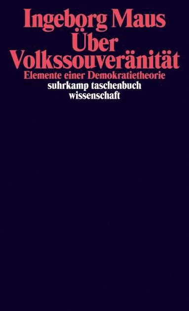 Ingeborg Maus - Über Volkssouveränität, Häftad