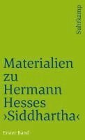 bokomslag Materialien zu Hermann Hesses »Siddhartha«