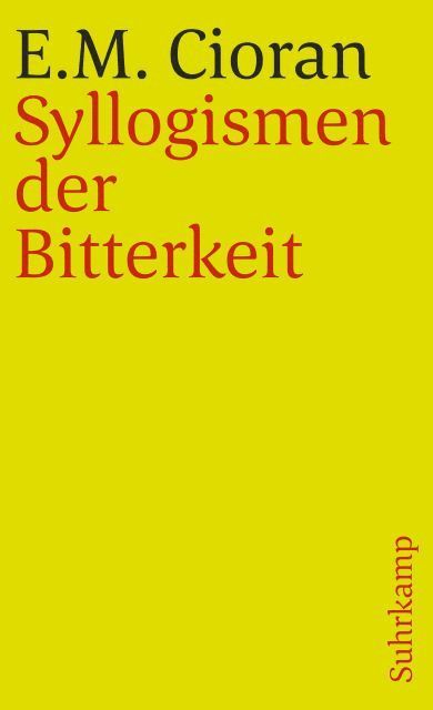 Syllogismen der Bitterkeit 1