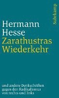 bokomslag Zarathustras Wiederkehr