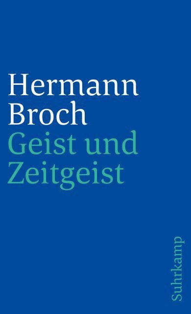 Hermann Broch, Paul Michael Lützeler - Geist und Zeitgeist, Häftad