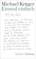 Michael Krüger - Einmal einfach, Inbunden