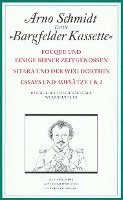 bokomslag Bargfelder Ausgabe. Werkgruppe III: Essays und Biographisches