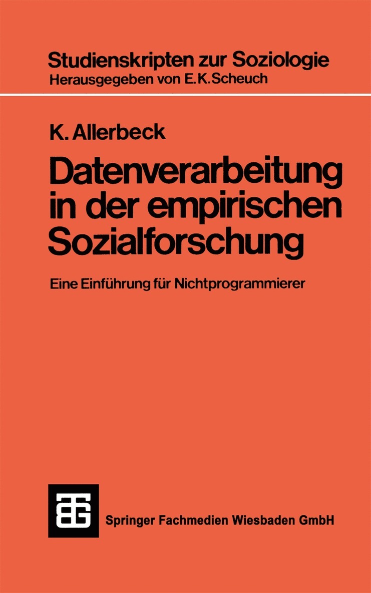 Datenverarbeitung in der Empirischen Sozialforschung
