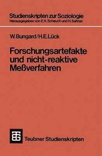 bokomslag Forschungsartefakte und nicht-reaktive Meverfahren