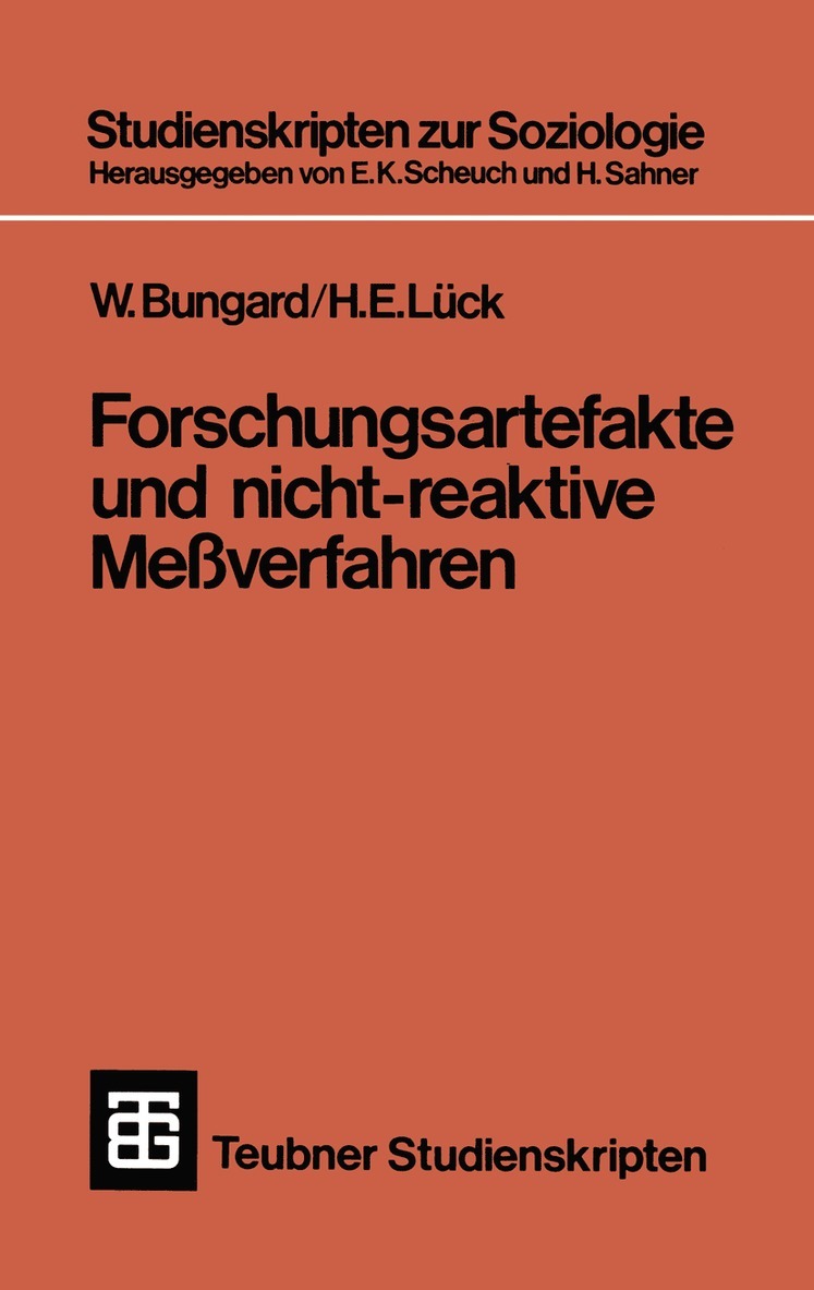 Forschungsartefakte und nicht-reaktive Meverfahren 1