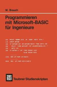 bokomslag Programmieren mit Microsoft-BASIC fr Ingenieure