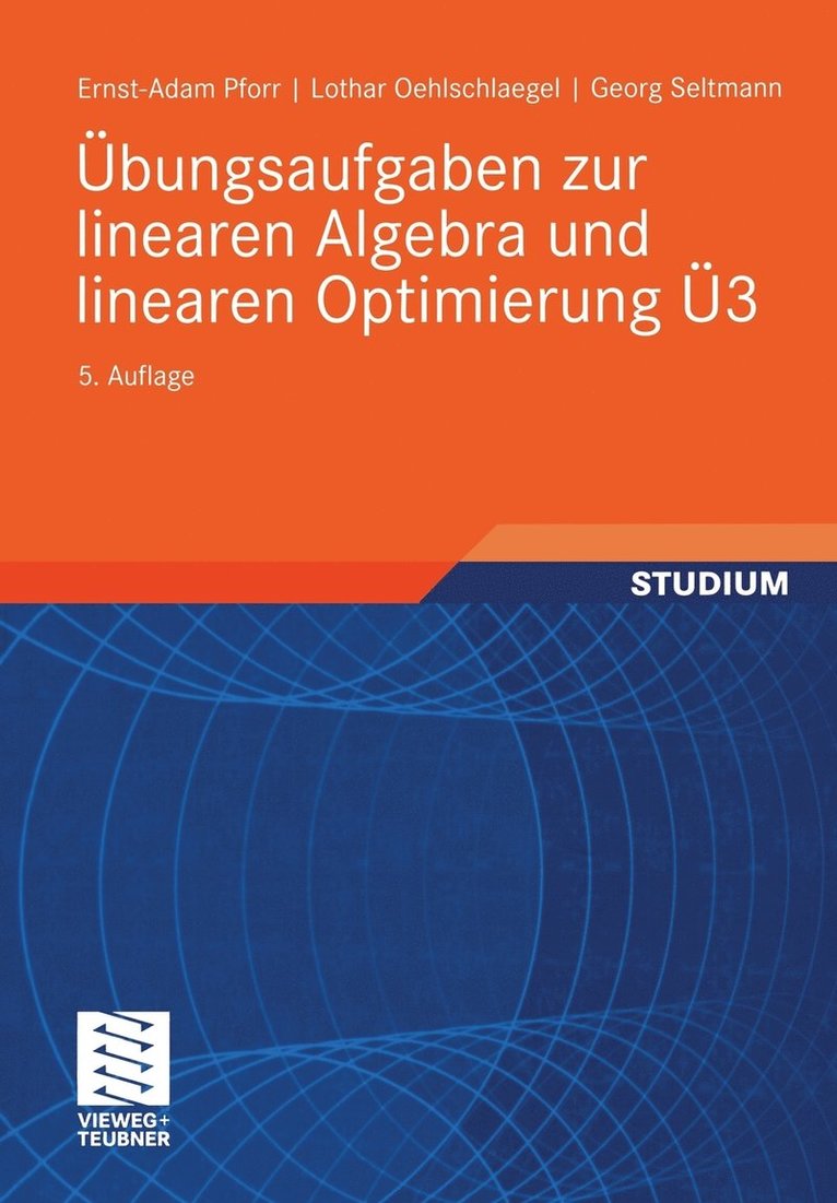 bungsaufgaben zur linearen Algebra und linearen Optimierung 3 1