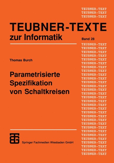 bokomslag Parametrisierte Spezifikation von Schaltkreisen