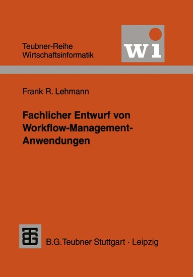 Fachlicher Entwurf von Workflow-Management-Anwendungen, Häftad