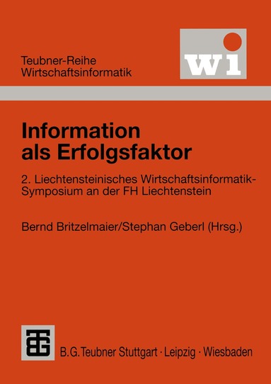 Bernd Britzelmaier, Stephan Geberl - Information als Erfolgsfaktor, Häftad