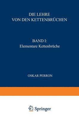 bokomslag Die Lehre von den Kettenbrchen