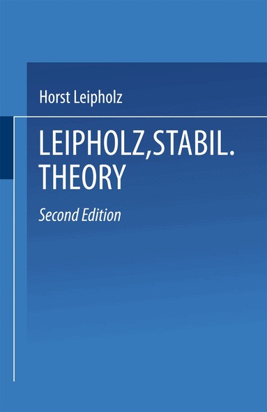 Horst Leipholz - Stability Theory, Häftad