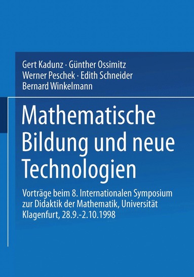 bokomslag Mathematische Bildung und neue Technologien