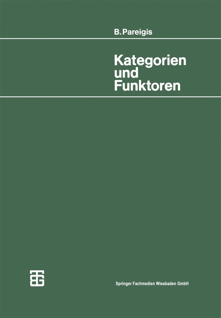 Kategorien und Funktoren 1