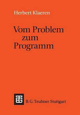 bokomslag Vom Problem zum Programm