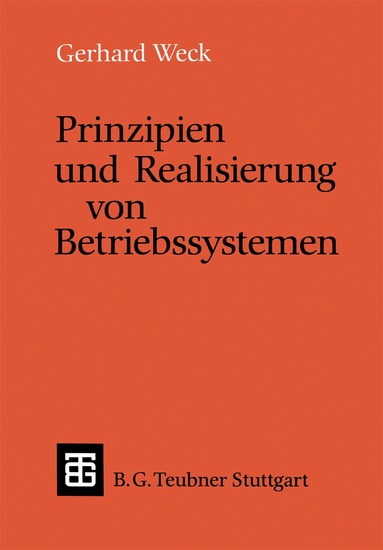 Prinzipien und Realisierung von Betriebssystemen, Häftad