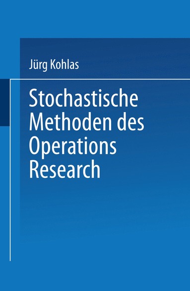 bokomslag Stochastische Methoden des Operations Research