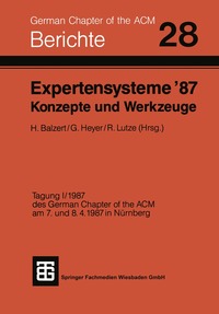 bokomslag Expertensysteme '87 Konzepte und Werkzeuge