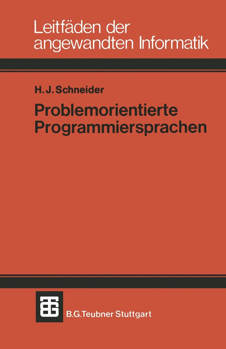 Problemorientierte Programmiersprachen 1