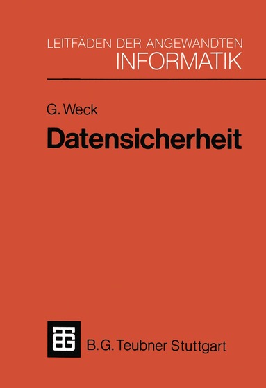 Gerhard Weck - Datensicherheit, Häftad