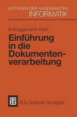 bokomslag Einführung in die Dokumentenverarbeitung