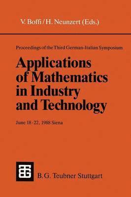 bokomslag Proceedings of the Third German-Italian Symposium Applications of Mathematics in Industry and Technology